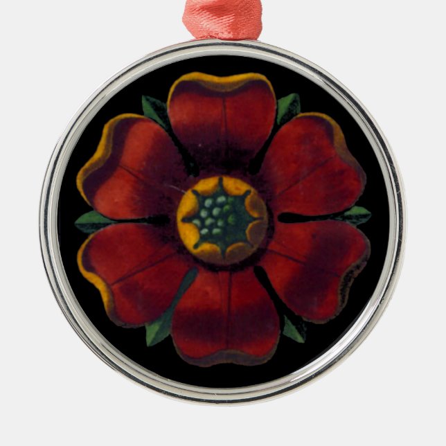 Italienische Renaissance Architektur Rosette Nr. 1 Ornament Aus Metall (Vorne)