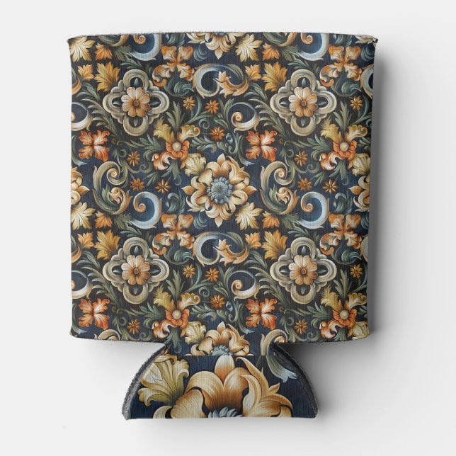 Italienische Renaissance in Blau Dosenkühler (Vorderseite)