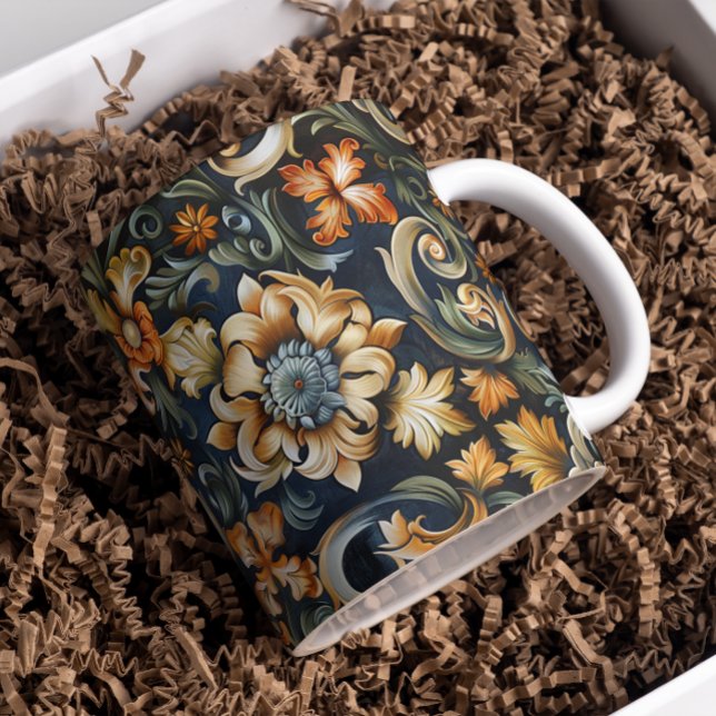 Italienische Renaissance in Blau Kaffeetasse (Von Creator hochgeladen)