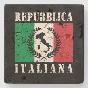 Italienische Republik Steinuntersetzer