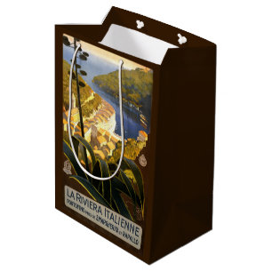 Italienische Riviera Italien Vintage Reisetaschen Mittlere Geschenktüte