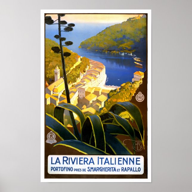 Italienische Riviera Poster (Vorne)