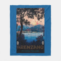 Italienische Riviera Reiseplakat