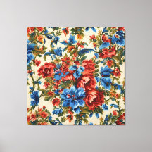 Italienische Rot- und Blautönen mit üppigen Blätte