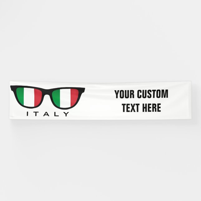 Italienische Schattierungen für Text und Farbbanne Banner (Horizontal)