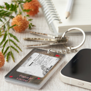 Italienische Schmalstraße - Vatertag Schlüsselanhänger