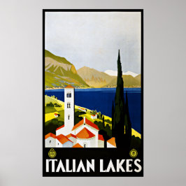 Italienische Seen Italien Vintage Poster
