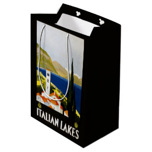 Italienische Seen Italien Vintage Reisegeschenktüt Mittlere Geschenktüte