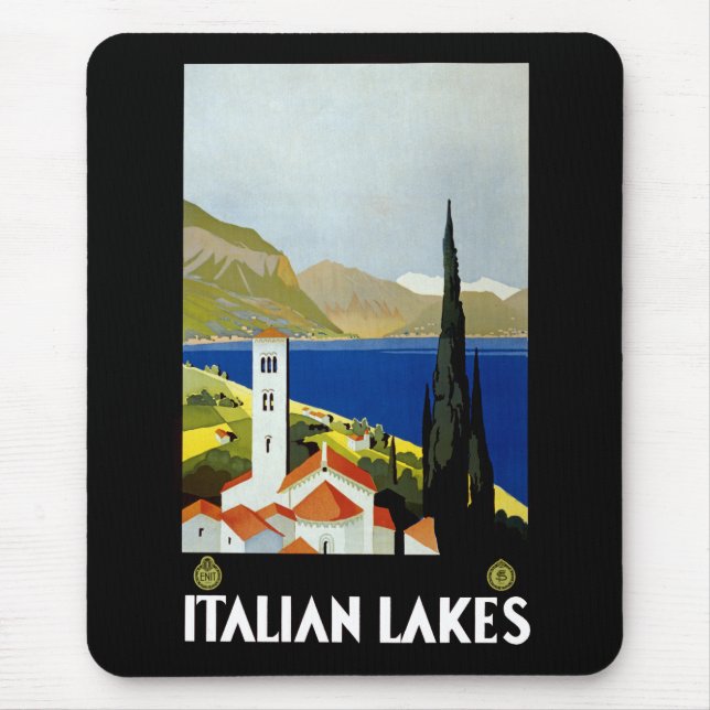 italienische Seen Mousepad (Vorne)