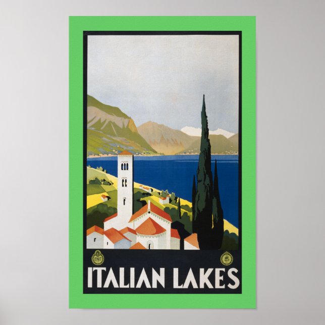 italienische Seen Poster (Vorne)