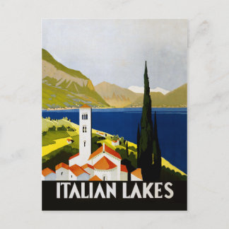 Italienische Seen Vintage Reisen Italien Postkarte