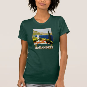 Italienische Seen Vintage Reisen Italien T-Shirt