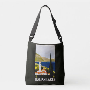 Italienische Seen Vintage Tragetaschen Mit Langen Trägern