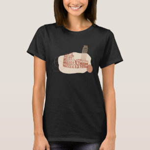 Italienische Sehenswürdigkeiten Colosseum & Schief T-Shirt