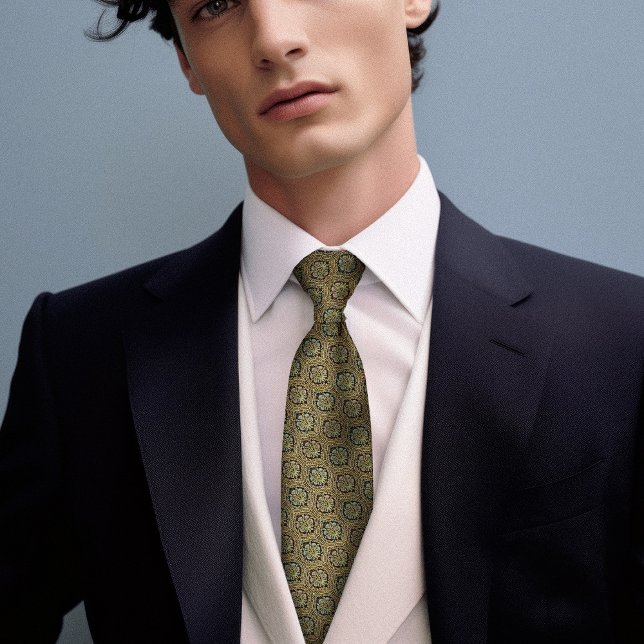 Italienische SeidenPrimrose Vintage Blütenblätter  Krawatte (Von Creator hochgeladen)