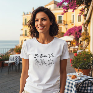 Italienische Sommer Doodles Dolce Vita Tri-Blend Shirt