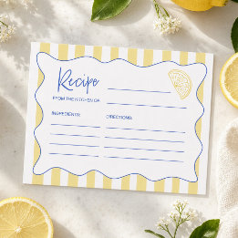 Italienische Sommer-Limonen-Brautjungfern-Rezeptka Postkarte