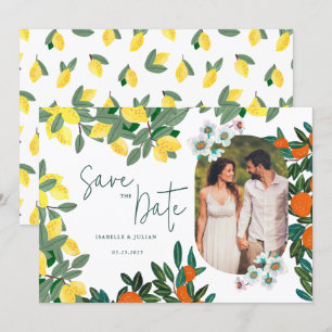 Italienische Sommerhochzeit mit Zitrone Save The Date