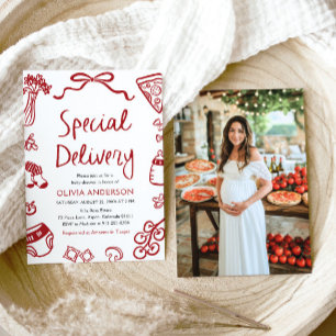 Italienische Spezial-Lieferung Whimsical Baby Dusc Einladung