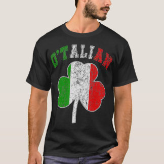 Italienische St Patricks Day Italienische Flagge T-Shirt
