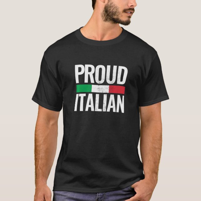 Italienische Staatsflagge Vintag Italien T-Shirt (Vorderseite)