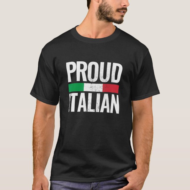 Italienische Staatsflagge Vintag Italien T-Shirt (Vorderseite)