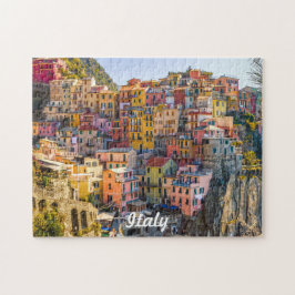 Italienische Stadt im Mittelmeer-Puzzle Puzzle