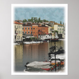 italienische Stadt Poster
