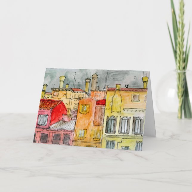 italienische Straßengrußkarte Karte (Vorderseite)