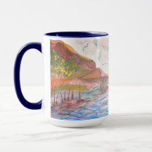 Italienische Sunset Watercolor-Tasse