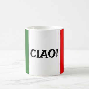 Italienische Tasse für die Gestaltung von Fahnen