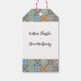 Italienische Tiles-Hochzeit in Urlaubsort Geschenkanhänger