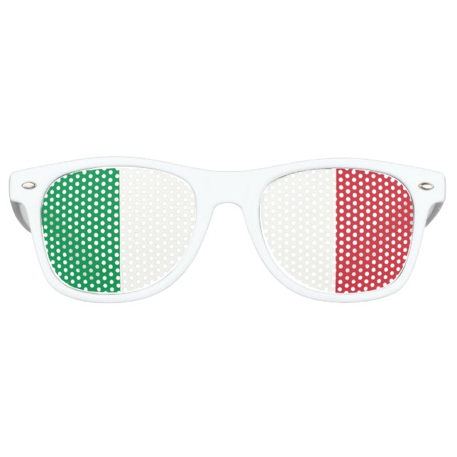 Italienische Trikolore | Flagge Italiens Partybrille (Vorderseite)