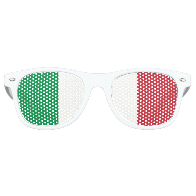 Italienische Trikolore | Flagge Italiens Partybrille (Vorderseite)