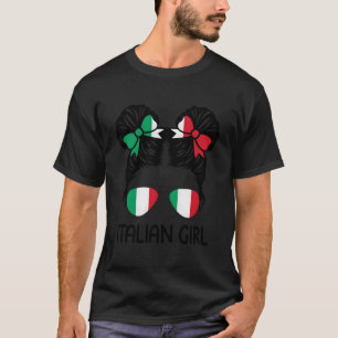 Italienische unordentliche Haare Italien Stolz Pat T-Shirt