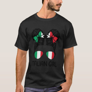 Italienische unordentliche Haare Italien Stolz Pat T-Shirt
