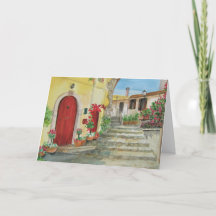 Italienische Urlaubskarte