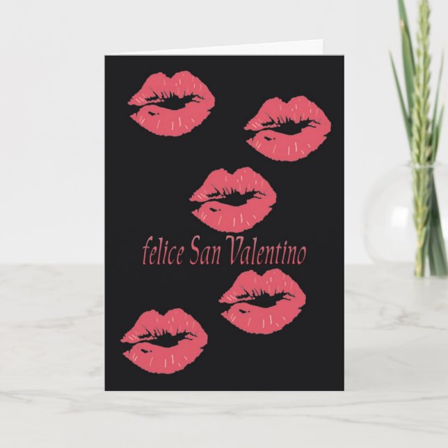 Italienische Valentinkarte Feiertagskarte (Vorderseite)
