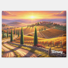 Italienische Villa Toskana Magnet