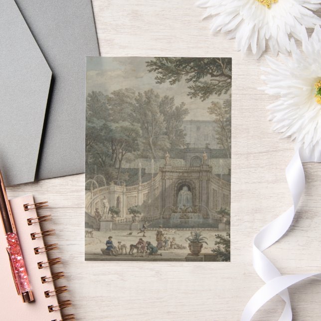 Italienische Villa, Vintage Ölmalerei Hochzeit (Hochzeit)