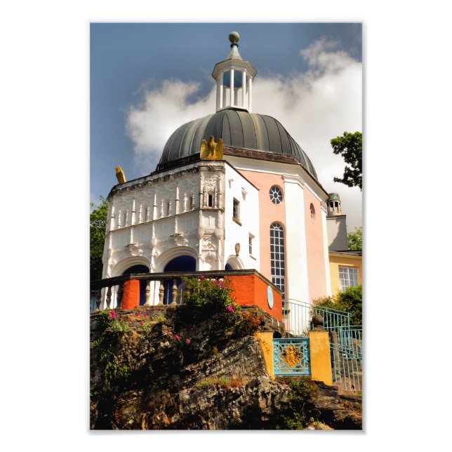 ITALIENISCHE VILLAGE WALES FOTODRUCK (Vorne)