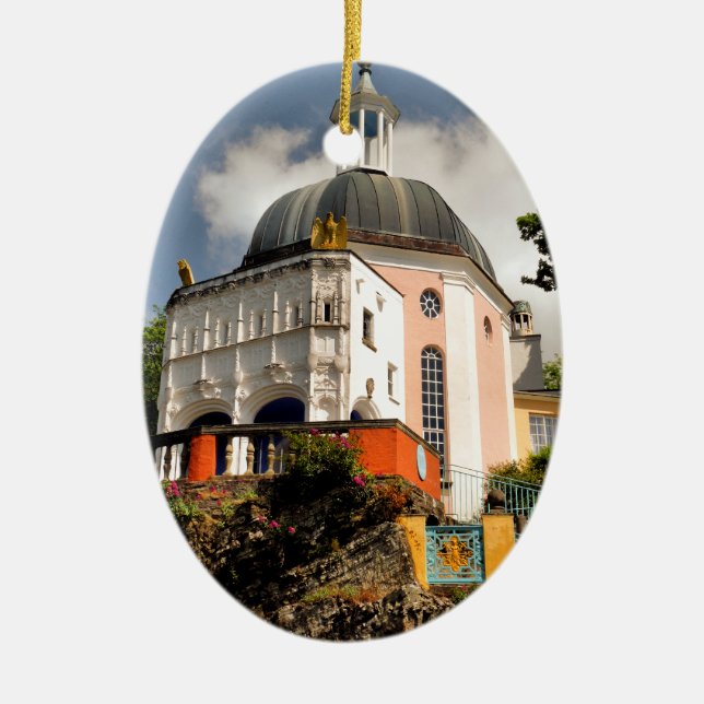 ITALIENISCHE VILLAGE WALES KERAMIKORNAMENT (Vorne)