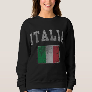 Italienische Vintage Flagge Italien Italiano Sweatshirt