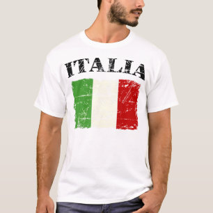 Italienische Vintage-Flagge Italien Retro-Banner G T-Shirt