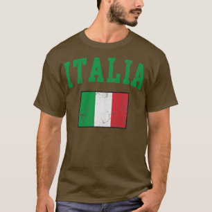 Italienische Vintage Flagge Italienisch Italienisc T-Shirt