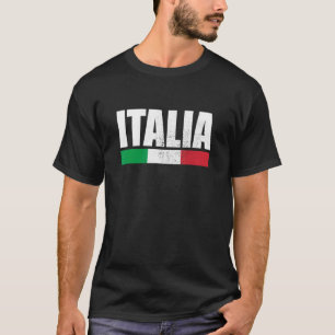 Italienische Vintage italienische Flagge Italien 1 T-Shirt