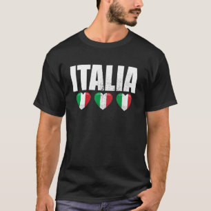 Italienische Vintage italienische Flagge Italien T-Shirt