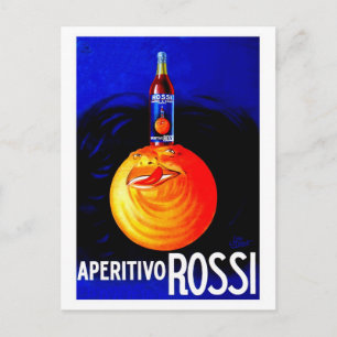 Italienische Vintage-Werbung für Aperitivo Postkarte