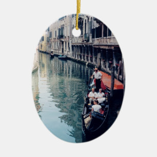 Italienische Weihnachtsbaum-Verzierung - Venedig, Keramikornament