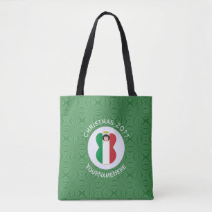 Italienische Weihnachtsflagge mit Engel personalis